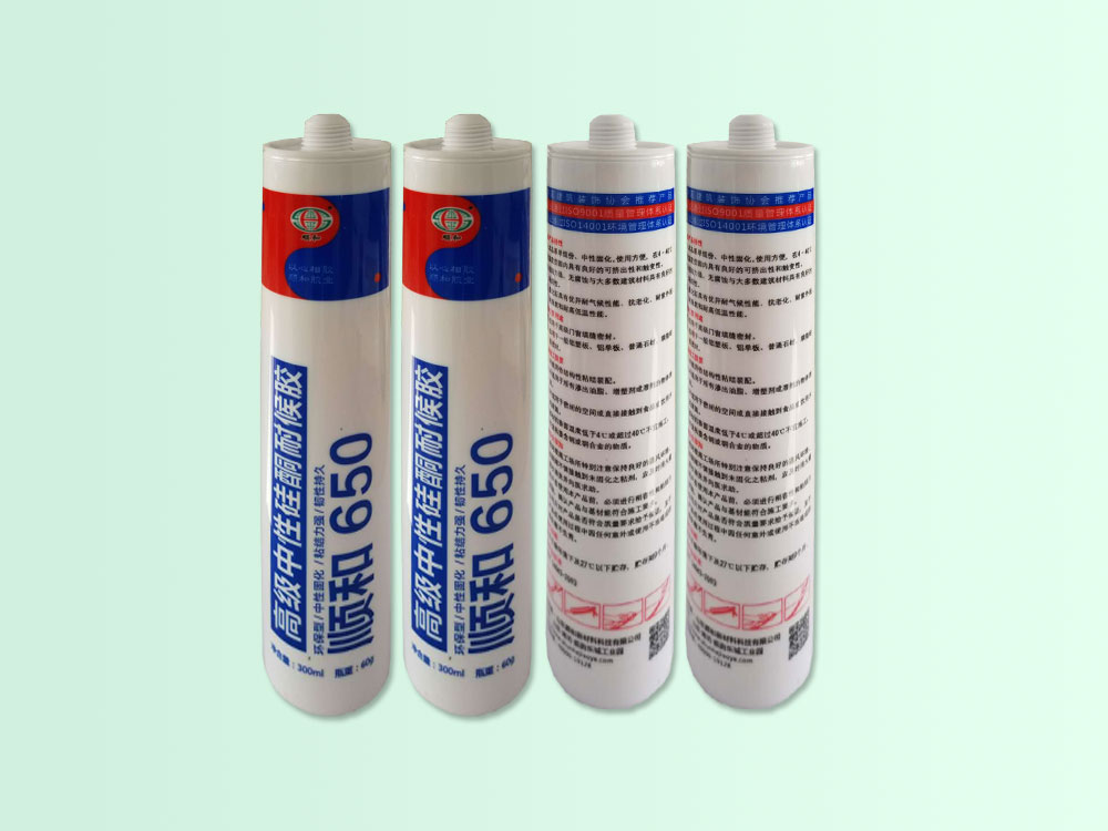 650 neutral transparent silicone sealant