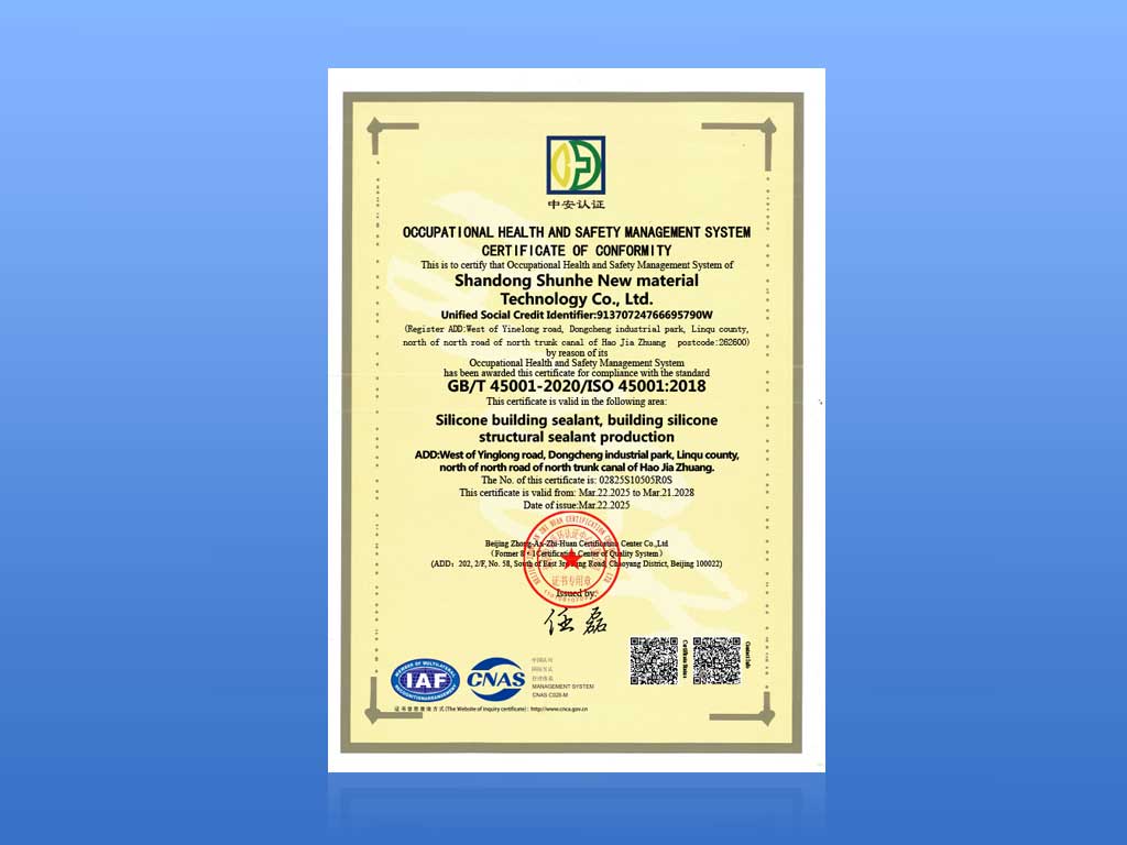 Occupational Health and Safety Management System Certification